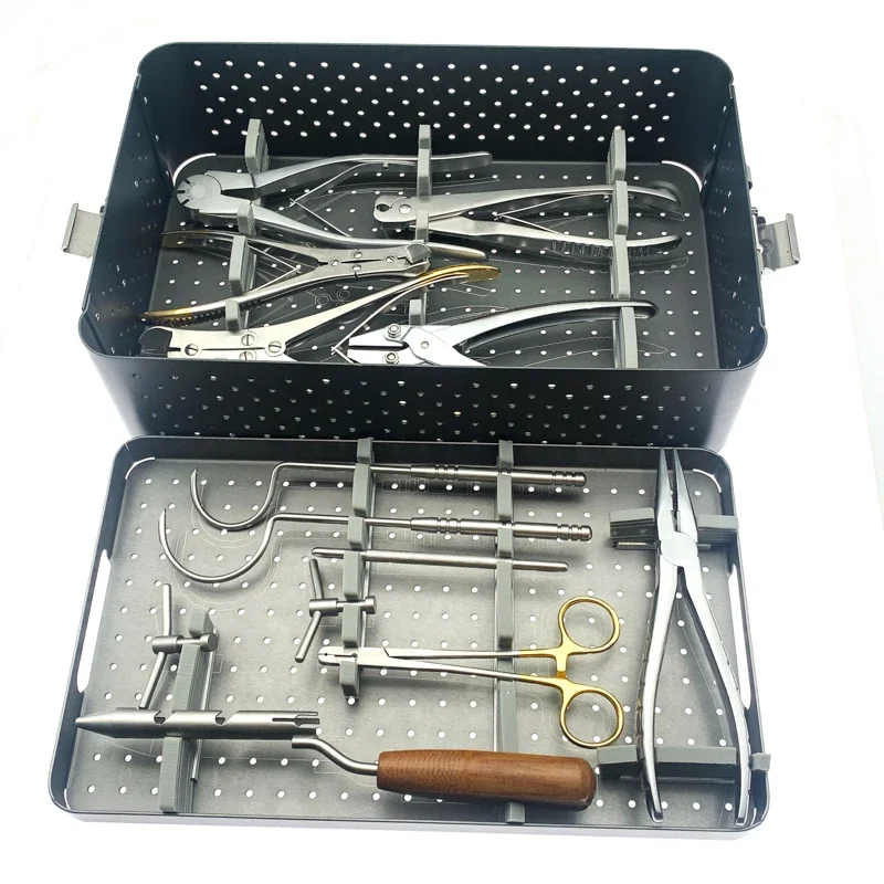 Orthopedic Kirschner Wire Cutter Pin Cutter Set, Bone Surgery Pet Surgical K-Wire Cutting Pliers Kit