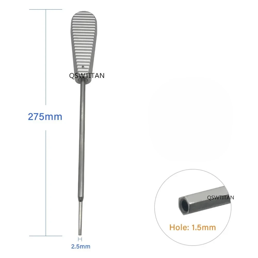Orthopedic Hexagonal Screwdriver Medical Interference Screw Driver Stainless Steel Orthopedic Instrument QSWTITAN