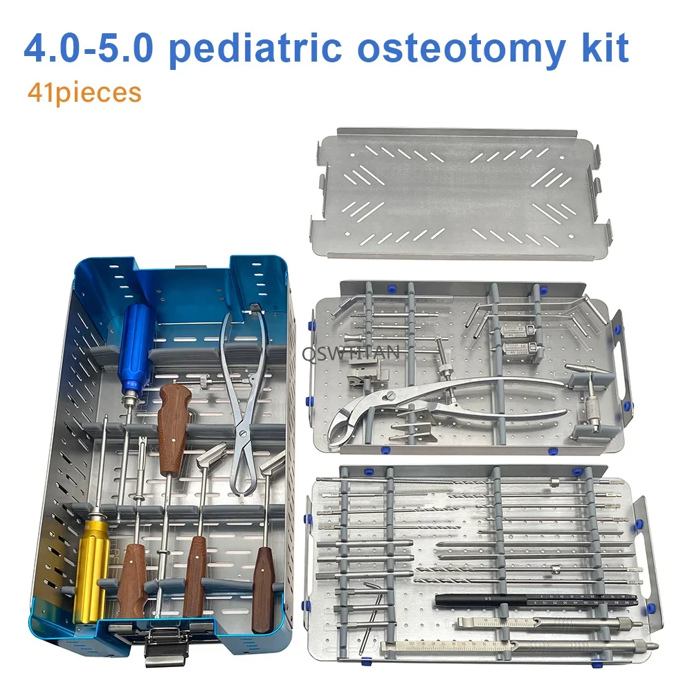 4.0/5.0 Small fragment Reuseable Pediatrics Osteotomy Locking Plate Orthopedic surgical instrument