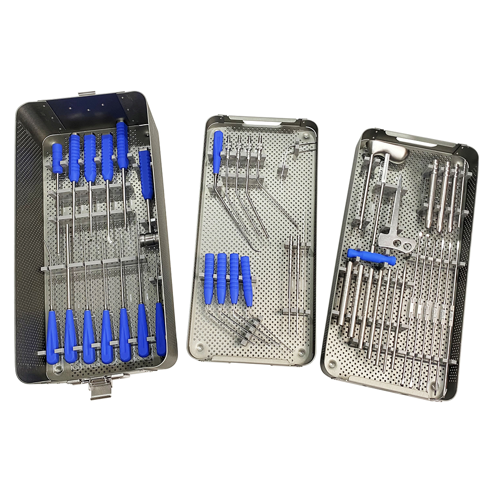 Unilateral Biportal Endoscopic (UBE) Spinal Instrument Set Autoclavable with Sterilization Tray Box Surgery Kit