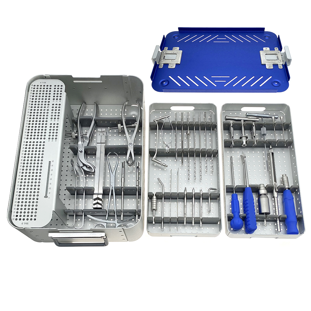Orthopedic Upper Limb Locking Plate Instrument Kit A0 Fracture Surgical Instruments