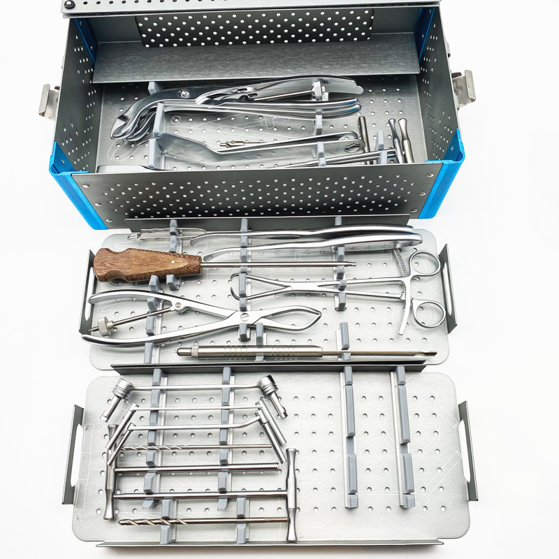 Orthopedic Lower Limb Fracture Instrument Kit Professional Large Fragment Trauma Surgical Instrument Set