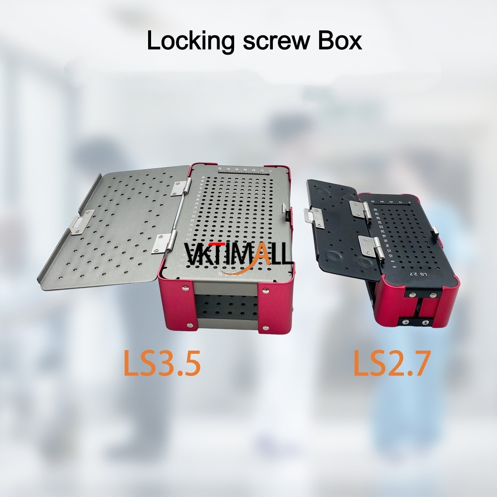 Orthopedic Surgical Instruments Locking Screw Container Sterilization Box 3.5/2.7mm Screw Rack