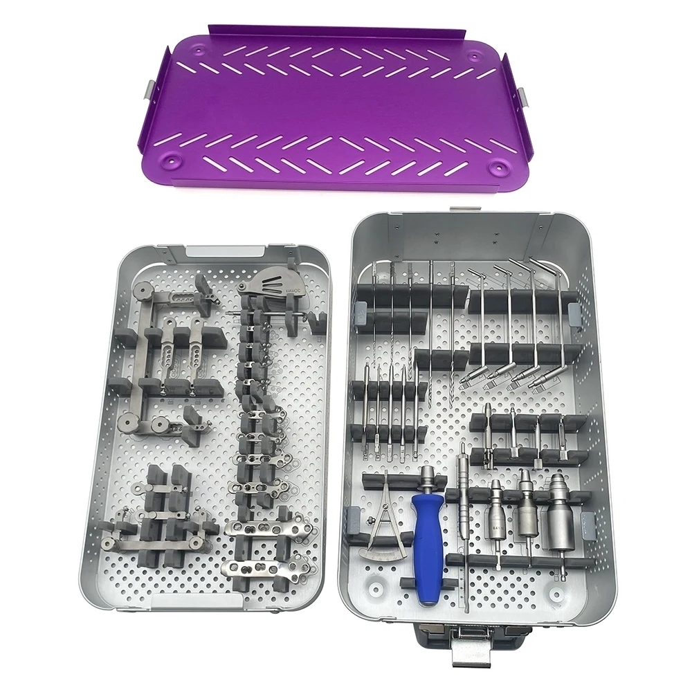 Orthopedic LCP Implants Drill Bits Guider TPLO Saw Plate Jig Instrument Kit