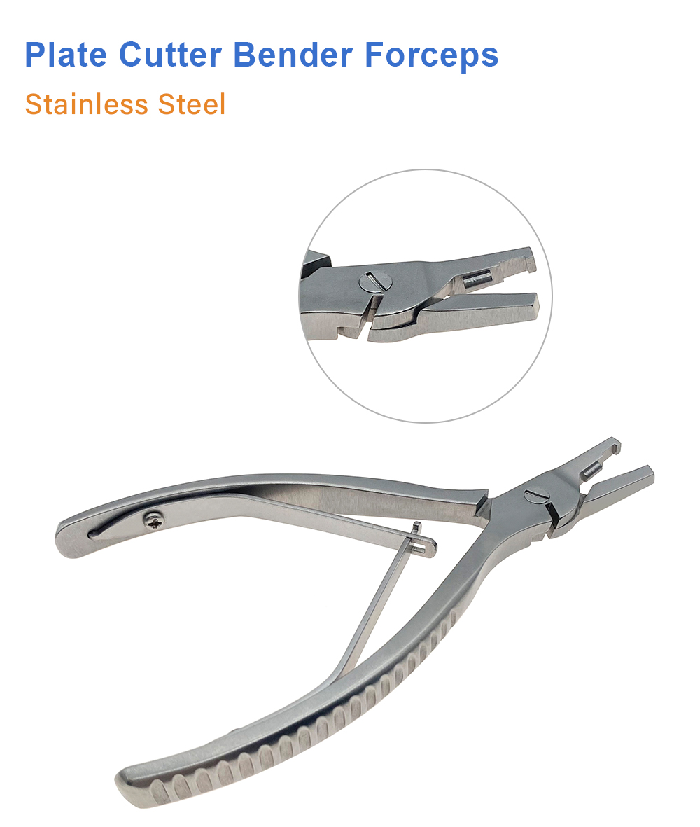 Plate Cutter Forceps Mini Plate Bending Pliers Bone Plate Bender Forceps Orthopedic Pet Surgical Instrument