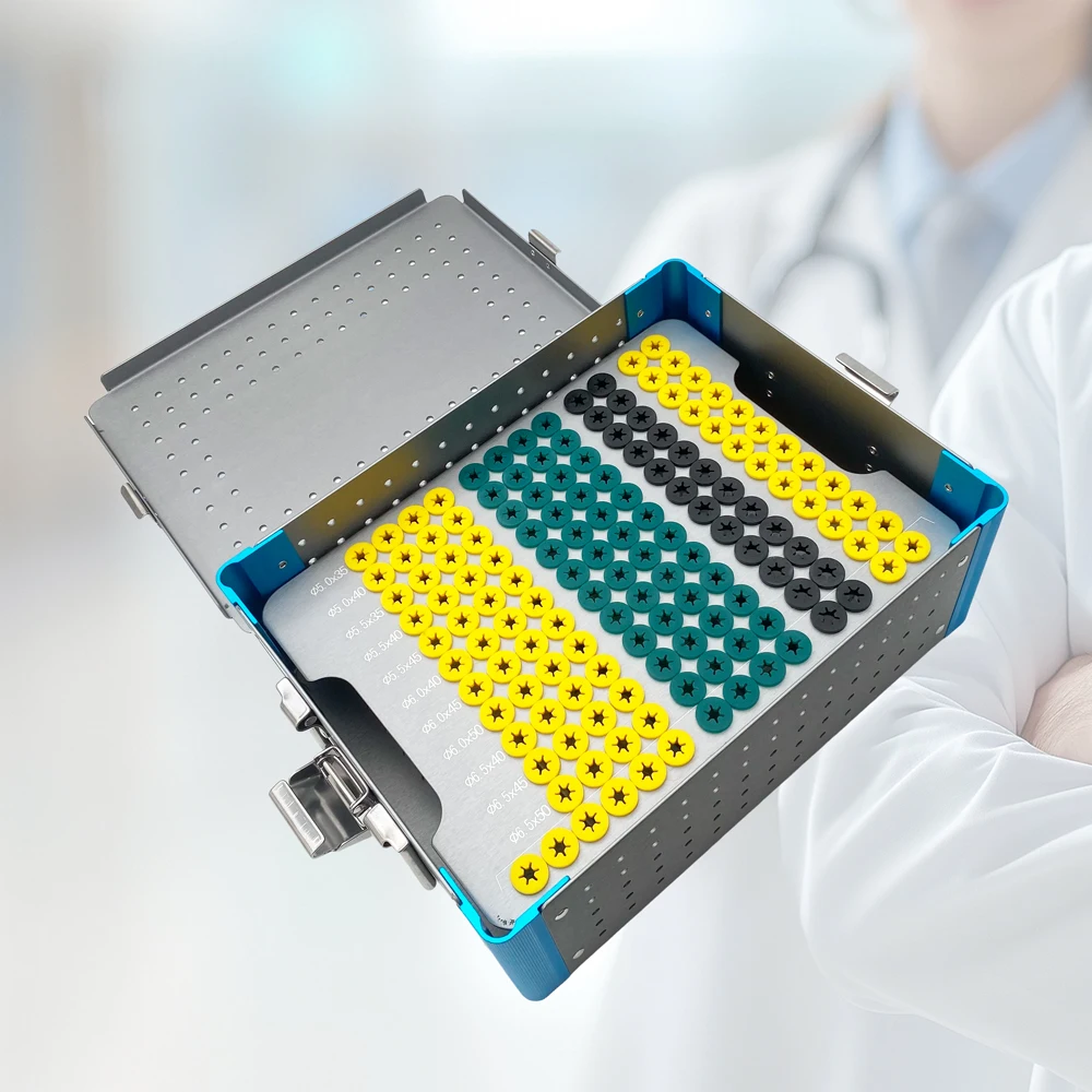 Orthopedic 1pc Spine Pedicle Screw Sterilization Box Fixed Nail Storage Box Orthopedic Surgical Instruments