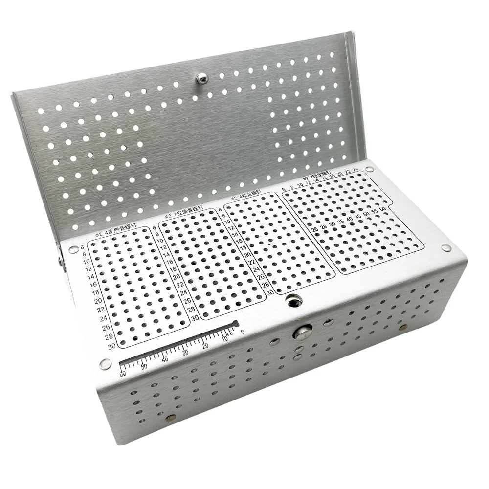 Orthopedic screw box 2.4/2.7 pin Small Animal Orthopaedic Tray for Screw Rack veterinary pet instrument tray