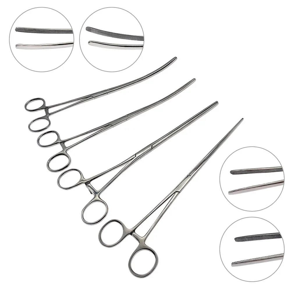 Pet Intestine clamp forceps for Cat Dog Animals Surgical Pliers Orthopedics Instruments Stainless steel
