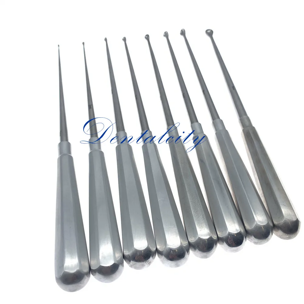 2mm-10mm Bone Spoon Tools Orthopedic Bone Curette surgical Instruments