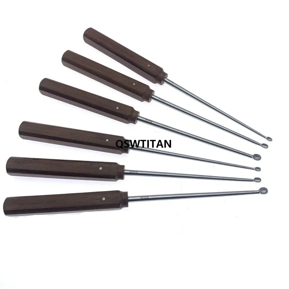 Bone Curette Bone Spoon with Wooden Handle Orthopedics Surgical Instruments