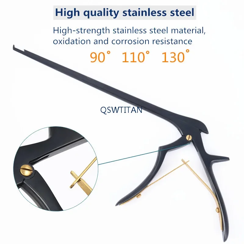 Black Kerrison Rongeur 90 /110/130 Degree Orthopedics Surgical Instrument
