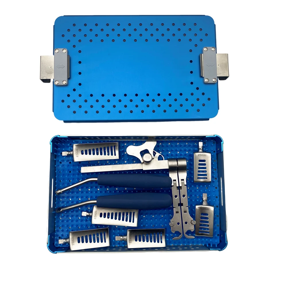 QSWTITAN Cervical Retractor Spine Cervical Retractor Set with sterilization case Orthopedic Instruments