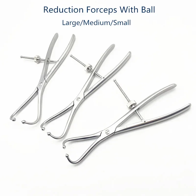 QSWTITAN Bone Forceps Reduction Orthopedic Reduction Forceps with Ball Tip Upper/lower Veterinary Orthopedic Instruments