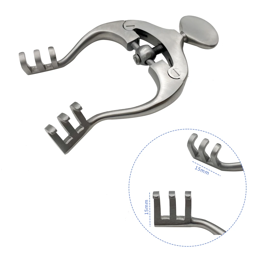 Orthopedic Brain Posterior cranium Retractors 11CM Autoclaveable 3x3 Blunt distractor Neurosurgery Instrument