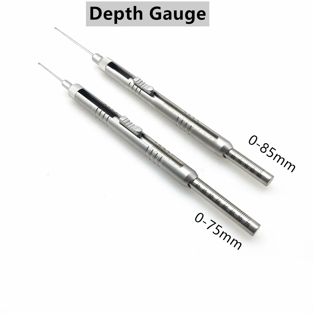 Depth Gauge 0mm to 75mm/85mm orthopedics surgical Instruments