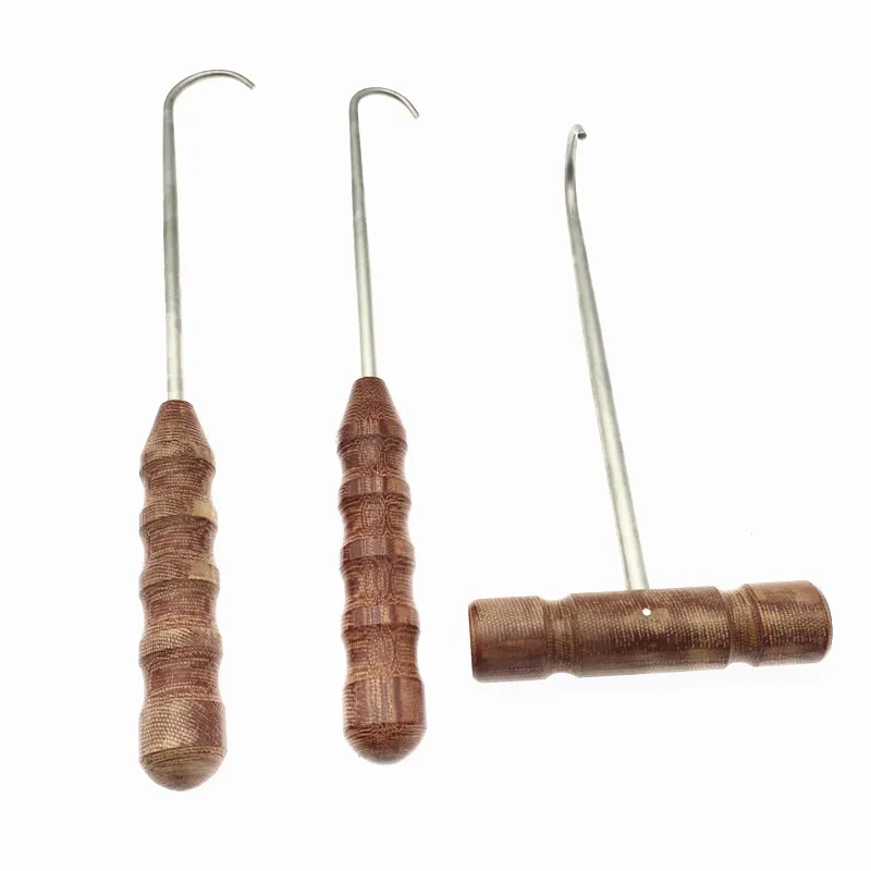 Wooden Handle Bone Knee Raiser Hip Retractor Bone Hook Retractor Orthopedic Surgical Instruments