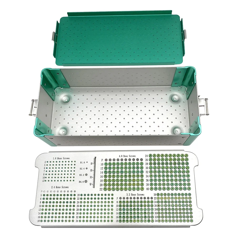 Orthopedic Trauma Screw Boxes Sterilization Tray 1.5/2.0/2.4/2.7/3.5 Orthopedic Screw Tray Orthopedic Instruments