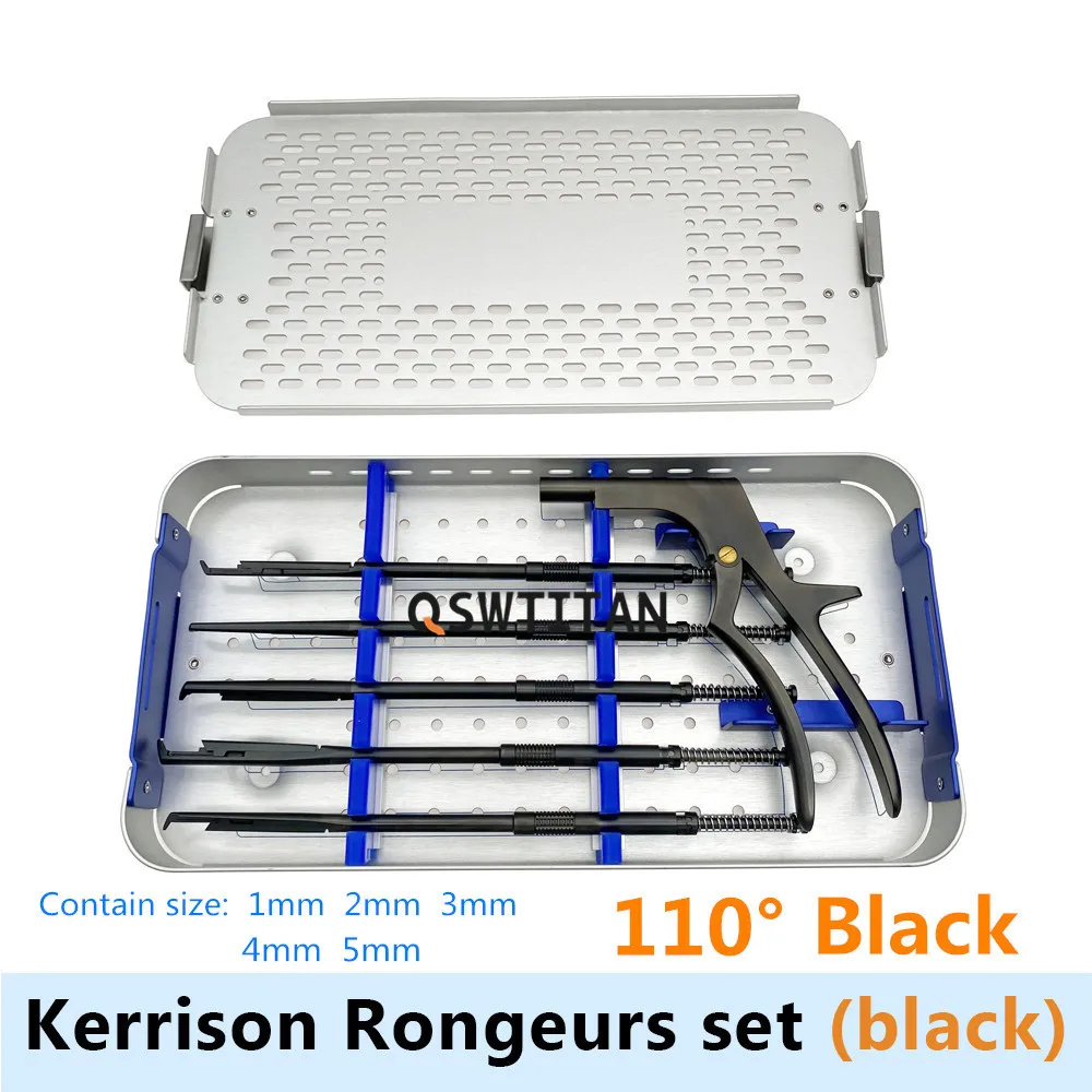Orthopedic Instruments 1set 90°/110°/130° Rotating Kerrison Rongeur Spinal Neuro Surgical Instruments
