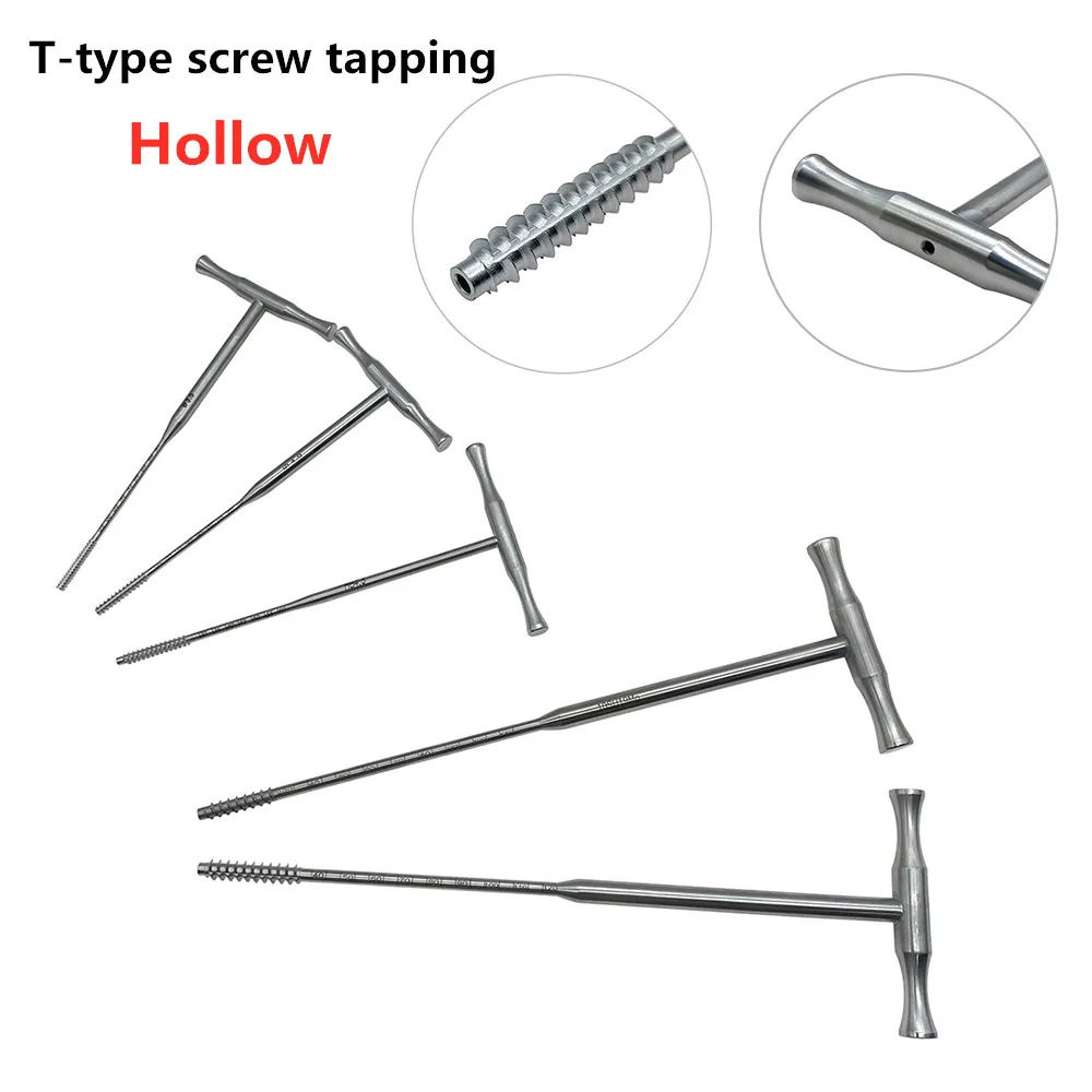 T-type bone screw cannulated tapping Orthopedics instrument