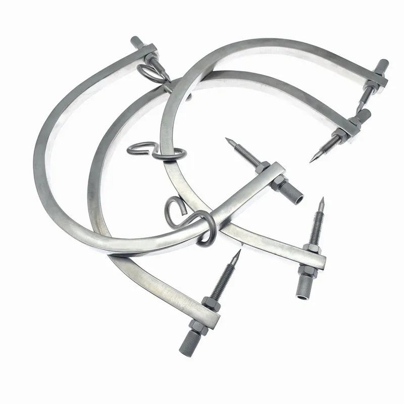 Gardner Wells Skull Traction Tongs U-shaped Skull Tong with Pins Orthopedic Surgical Instruments
