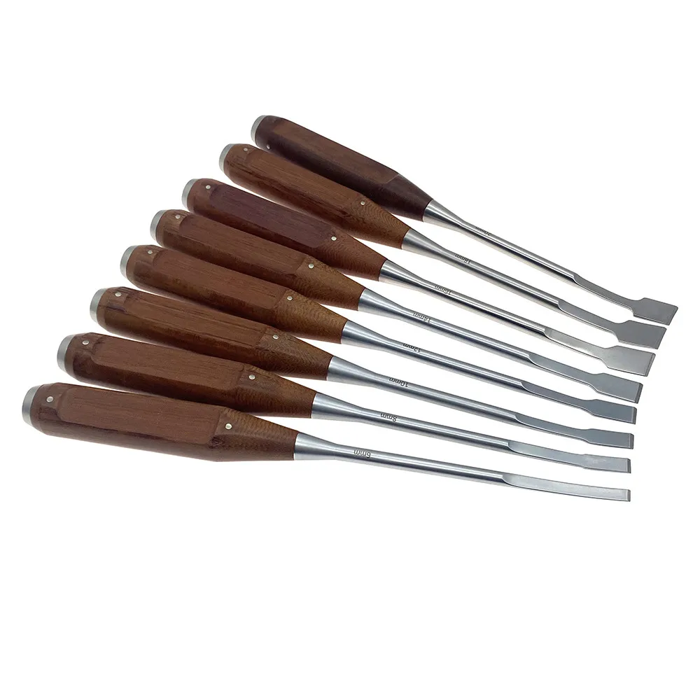 Bone Knife with Wooden Handle Bone Osteotomes Orthopedic Instrument