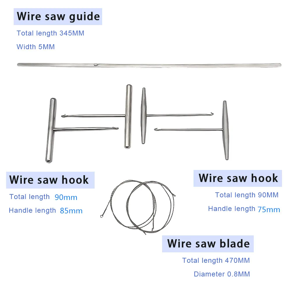 Wire Saw Blade and Guide Line Wire Saw Hook Orthopedic Instruments