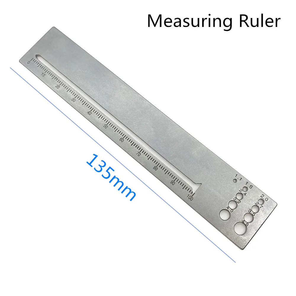 Orthopedic Kirschner K Wire Bone Screw Diameter Lenght Measuring Ruler