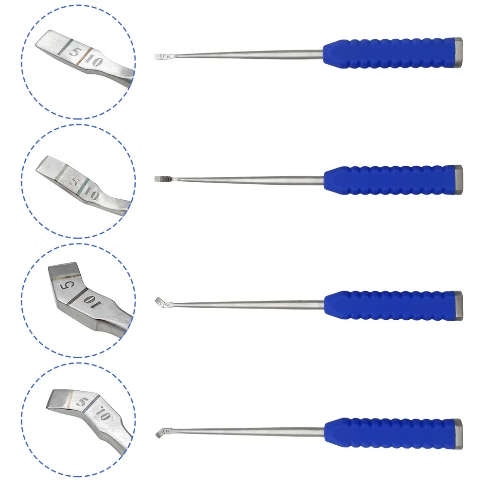 Spine Minimally Invasive Bone Chisel UBE Bone Knife Orthopedic left/right curved Surgical Instrument