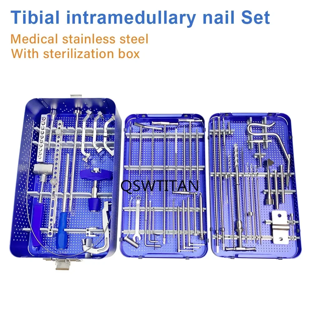 Basic Tibial Femoral Reconstruction Interlocking Nail Instrument Set for Nail Orthopedic Surgical Instruments Set