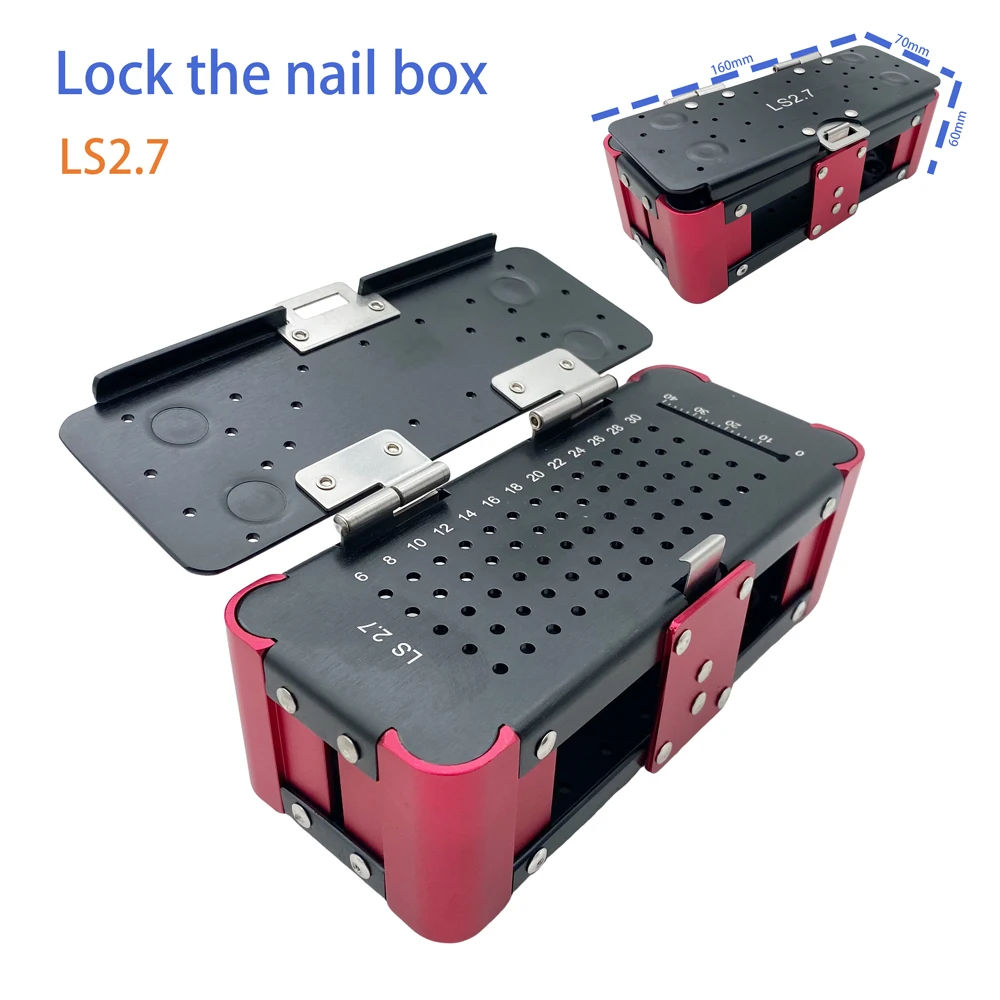 QSWTITAN Large Fragment Locking Screw Box for Orthopedic Surgery Pet Instrument