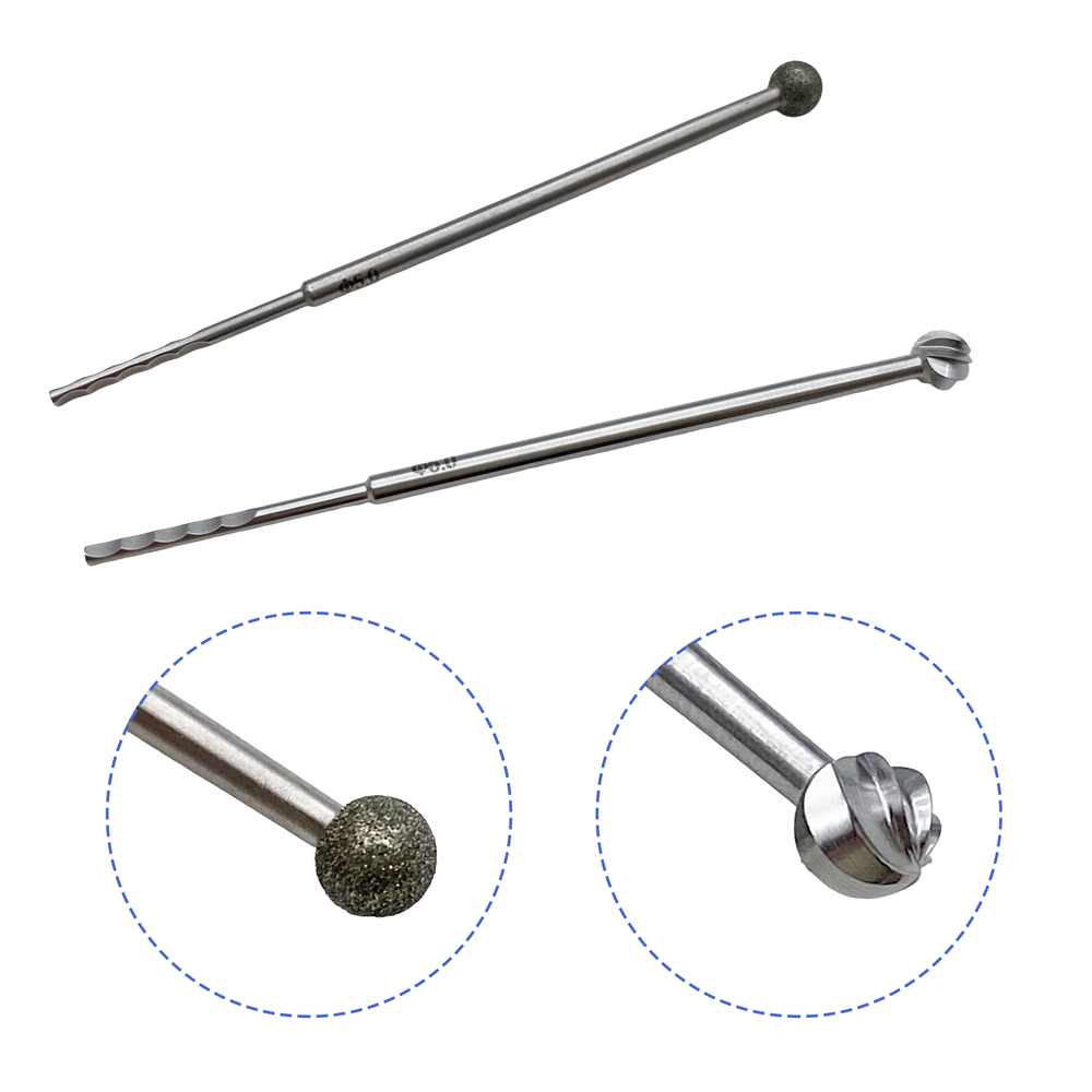 Orthopedic Micro Diamond Polishing Burr Stainless Steel Cutting Burr ENT Neurosciences Cutting tool