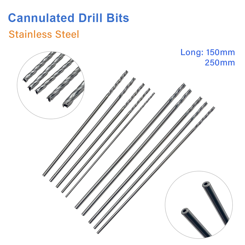 Stainless steel 2.0mm-3.5mm Cannulated Drill Bits Veterinary Orthopedics Instruments
