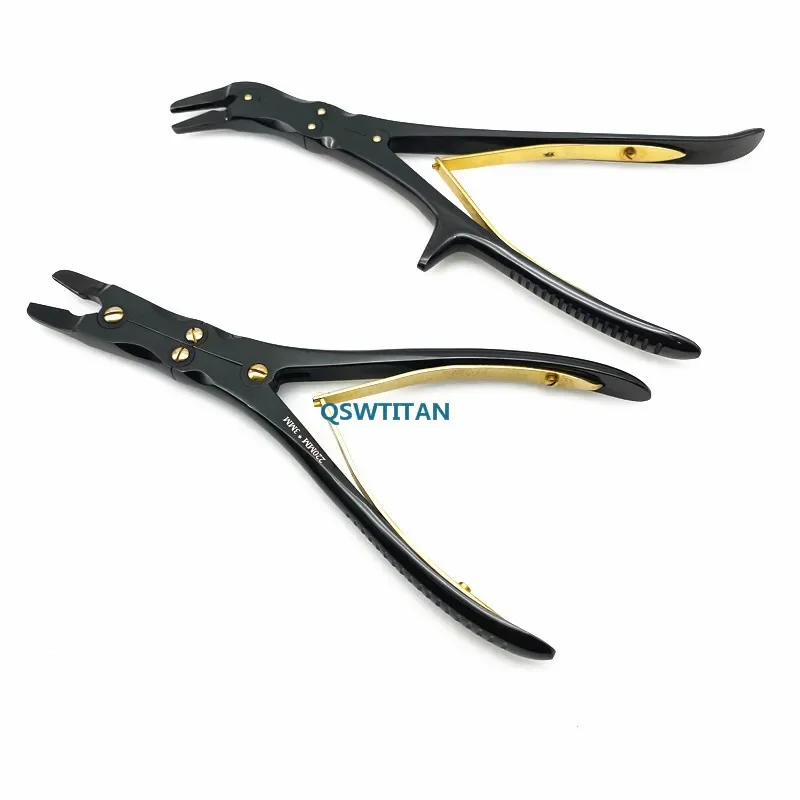 220mm/240mm Black Double Action Bone Rongeurs Double Joint Veterinary Orthopedics Instruments Bone Forcep