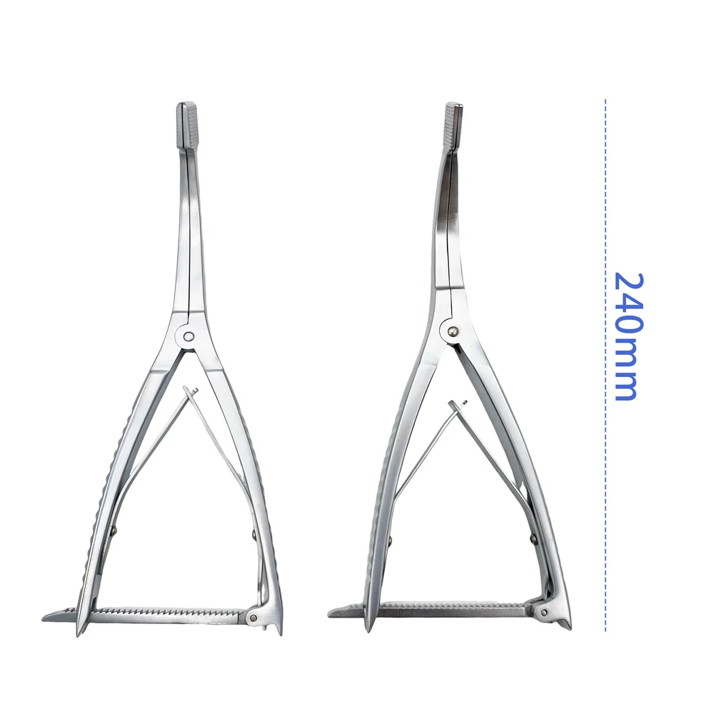 QSWTITAN Knee Joint Retractor Stainleass Steel Knee Distractor Forceps Knee Spreader Autoclavable 200mm 240mm