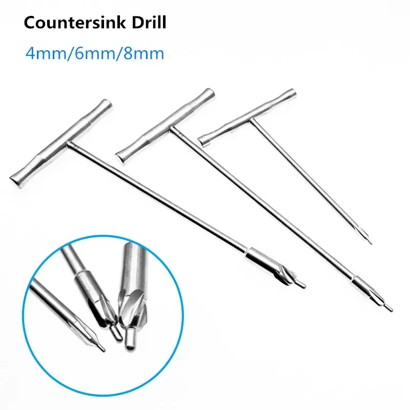 Orthopedic Countersink Drill T Type Handle Surgical Instruments