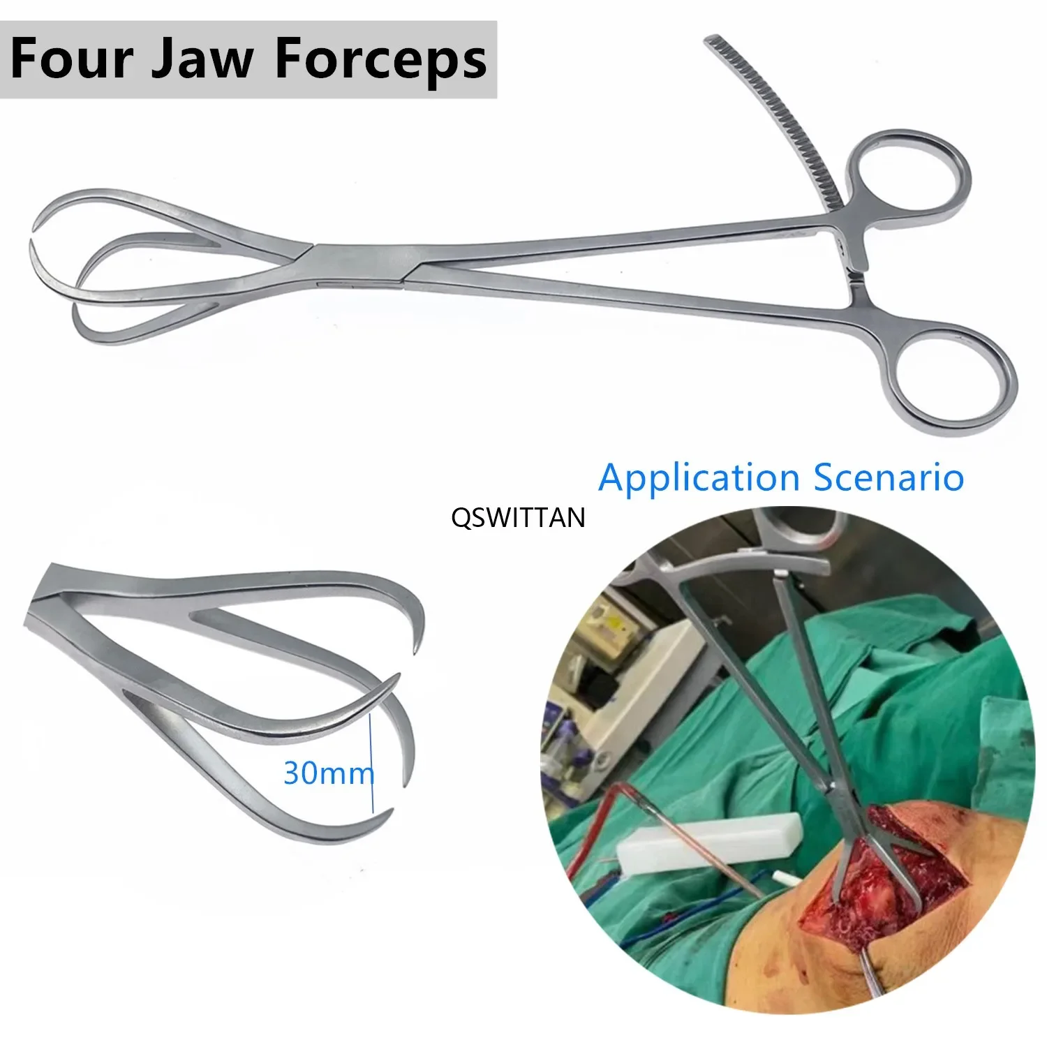 stainless steel Bone Reduction Forceps Lower Limb 4 Claw Pliers Orthopedic Surgical Instruments