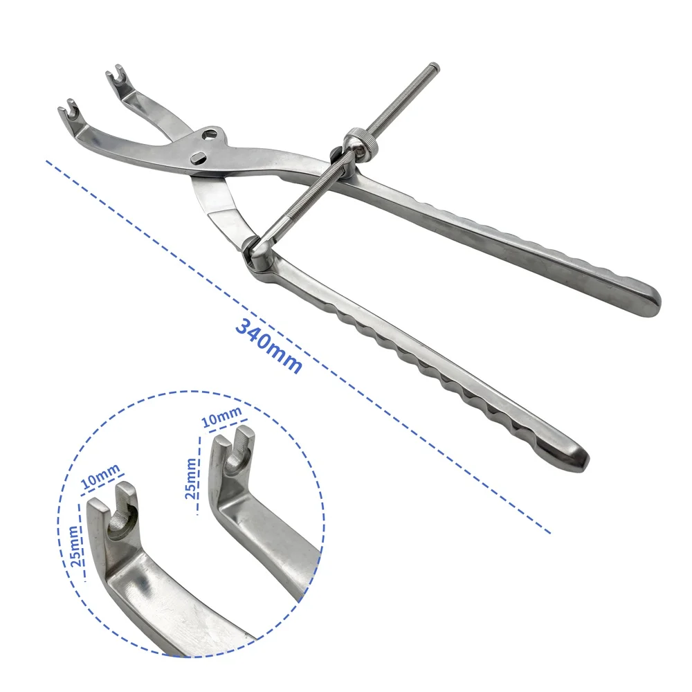 1PC Pelvic Reduction Forceps acetabulum Manual Acetabular Bone Reduction Forceps Instrument veterinary