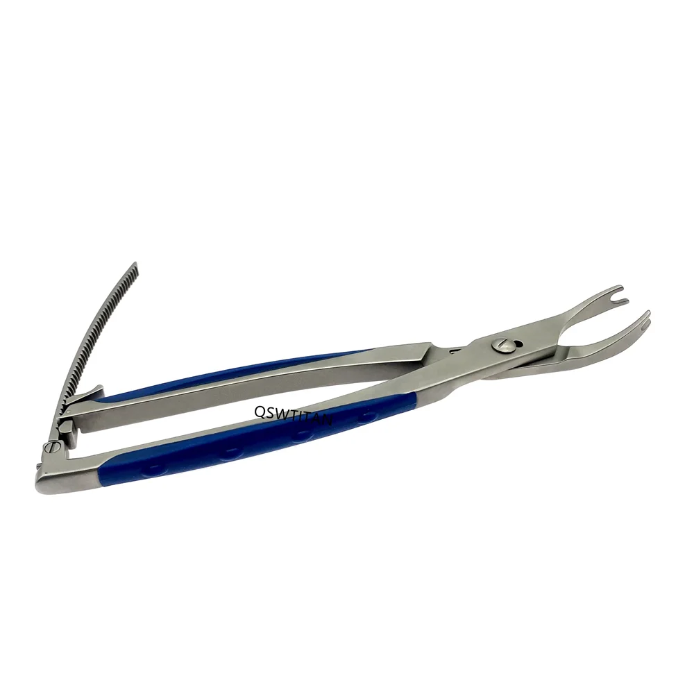 Spinal Orthopedics Compression Forceps Stainless Steel Surgical Tool with Silicone Handle