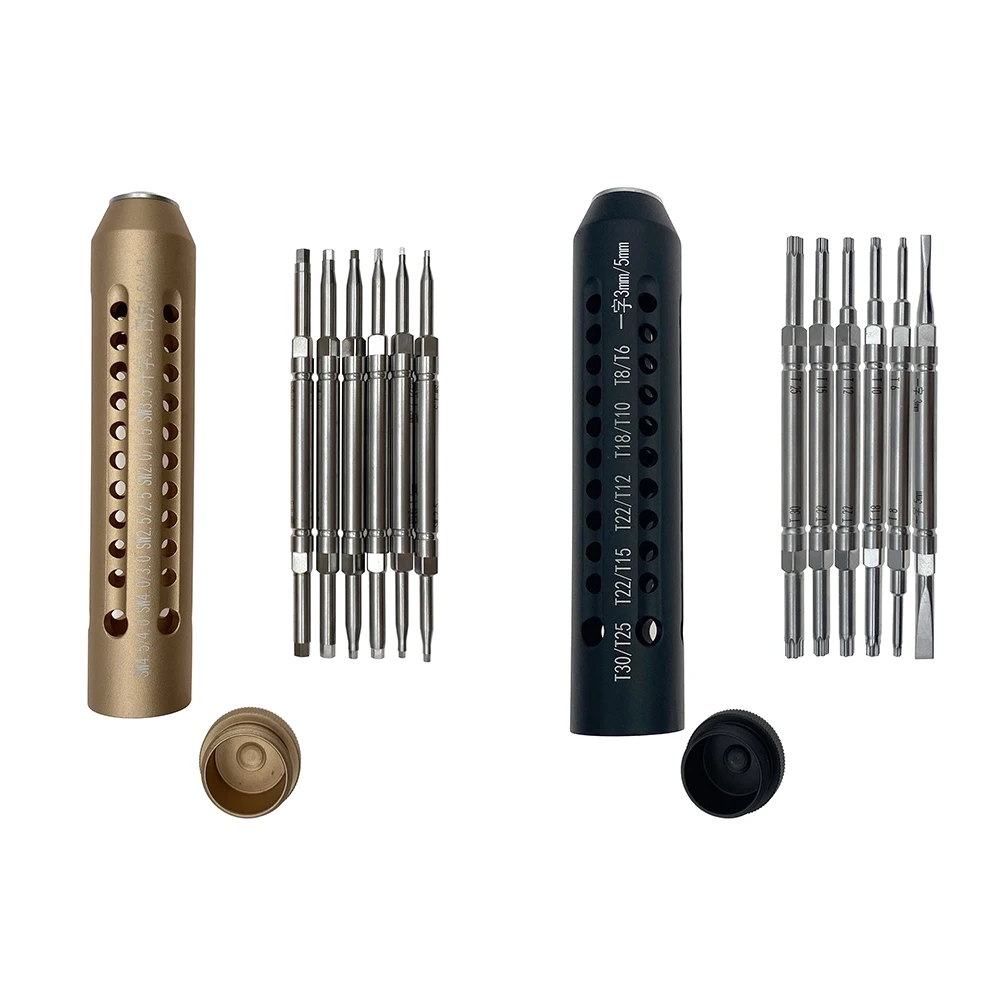 Hex /Star screw Drivers with Quick Coupling Handle Orthopedic surgical Instruments