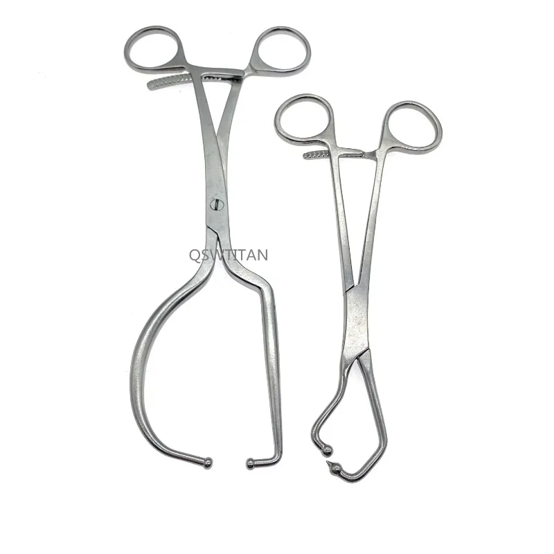 Surgical Plate Locking Forceps Orthopedic Instrument Half Ring Forceps with Ball Pet Supplies Instruments