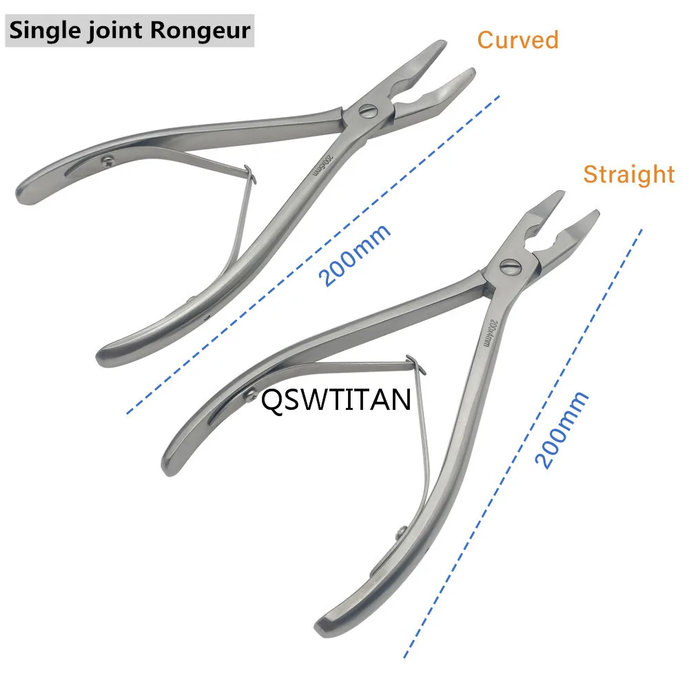 Surgical 140mm/200mm Orthopaedics Bone Rongeurs Bone Rongeurs Straight/Curved Orthopedics Surgical Instruments Pet Supplies