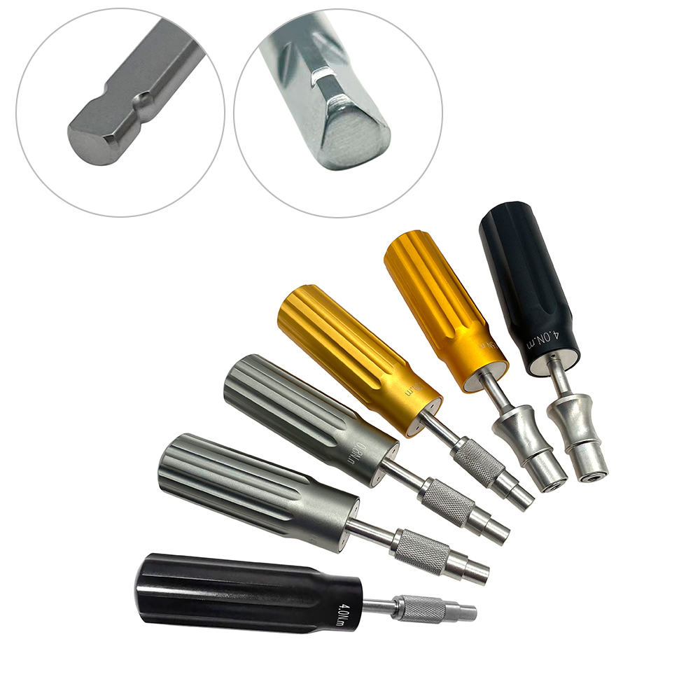 Torque Limiting Screwdriver Handle Locking Screw Handle with A0/ Triangle interface Orthopedic surgical Instruments